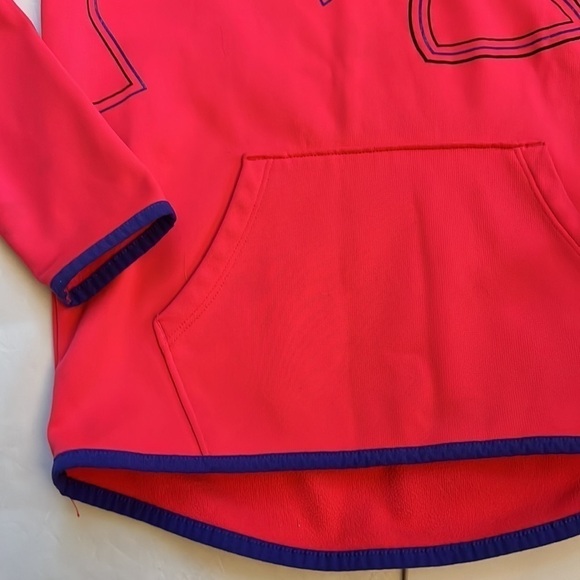 Under Armour Girl’s Pullover Coldgear Hoodie Kangaroo Pocket size Medium - Picture 2 of 7